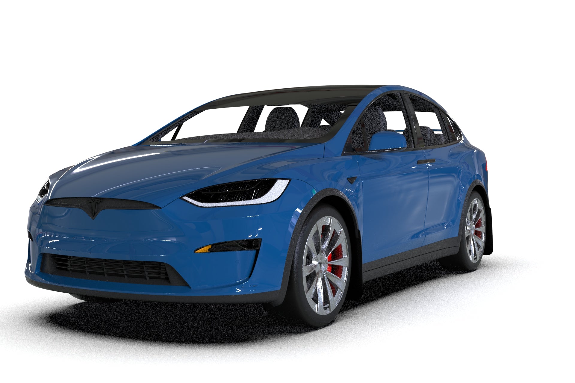 2022 Tesla Model X & X Plaid Black UR Mud Flaps