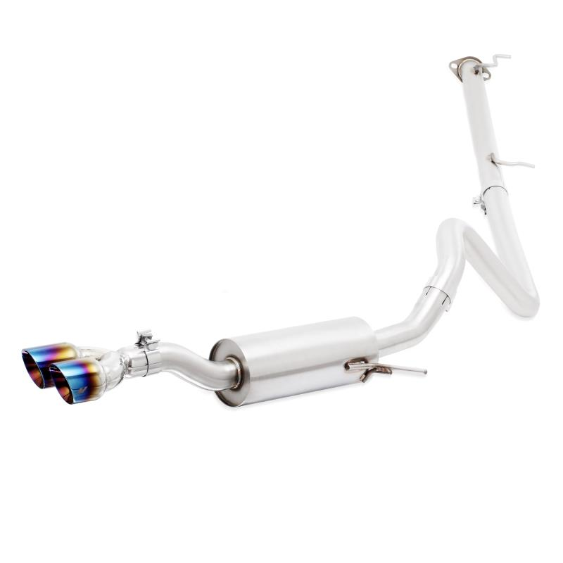 Mishimoto 14-16 Ford Fiesta ST 1.6L 2.5in Stainless Steel Resonated Cat-Back Exhaust w/ Burnt Ti - 0