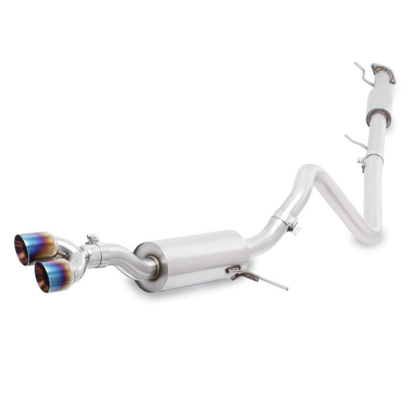 Mishimoto 14-16 Ford Fiesta ST 1.6L 2.5in Stainless Steel Cat-Back Exhaust w/ Burnt Ti Tips - 0