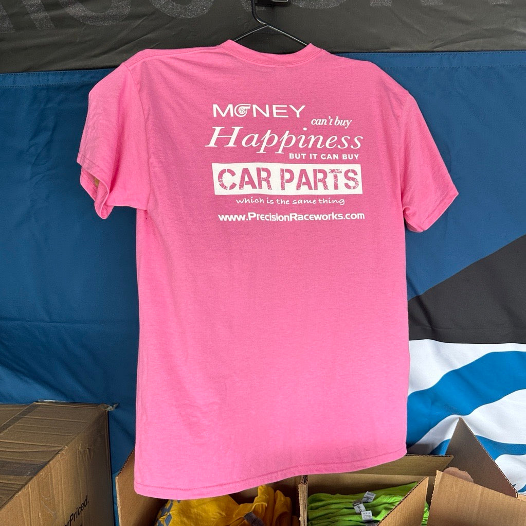 Buy pink Precision Raceworks T-Shirt - Money Can&#39;t Buy Happiness