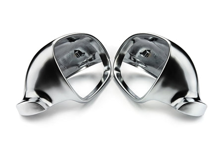 Brushed Aluminum Style Mirror Covers | MK5 Golf GTi R32 - 0