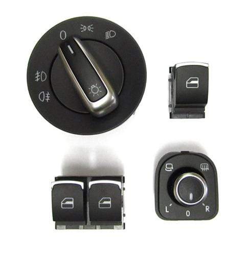 Interior Switch Kit W/Chrome Trim (4-Pcs) | Mk5 2-Door