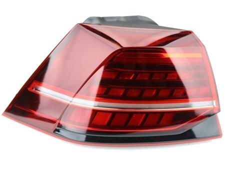 Mk7.5 Golf/GTi Facelift European LED Dynamic Cherry Red Genuine Tail Light Set - 0