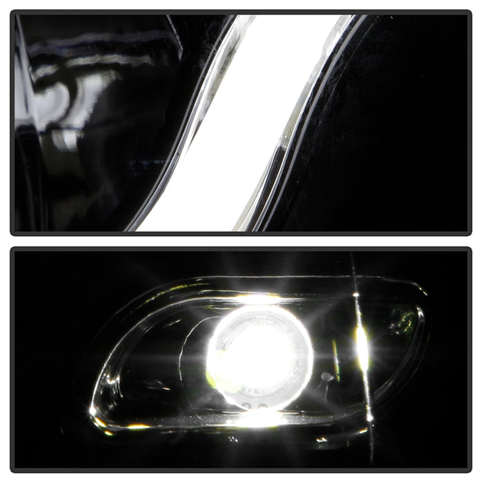 Spyder Volkswagen Mk6 Jetta Projector Headlights DRL - Black