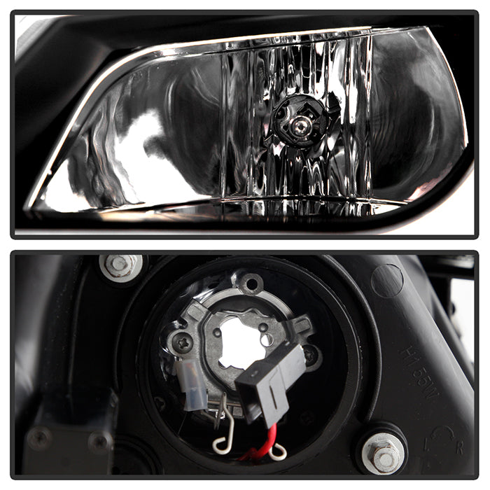 Spyder Volkswagen Mk6 Jetta Projector Headlights DRL - Black