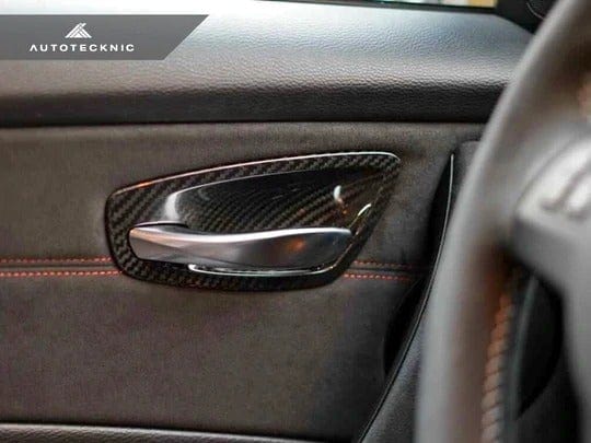 Autotecknic Dry Carbon Interior Door Handle Trims - BMW E82 1M