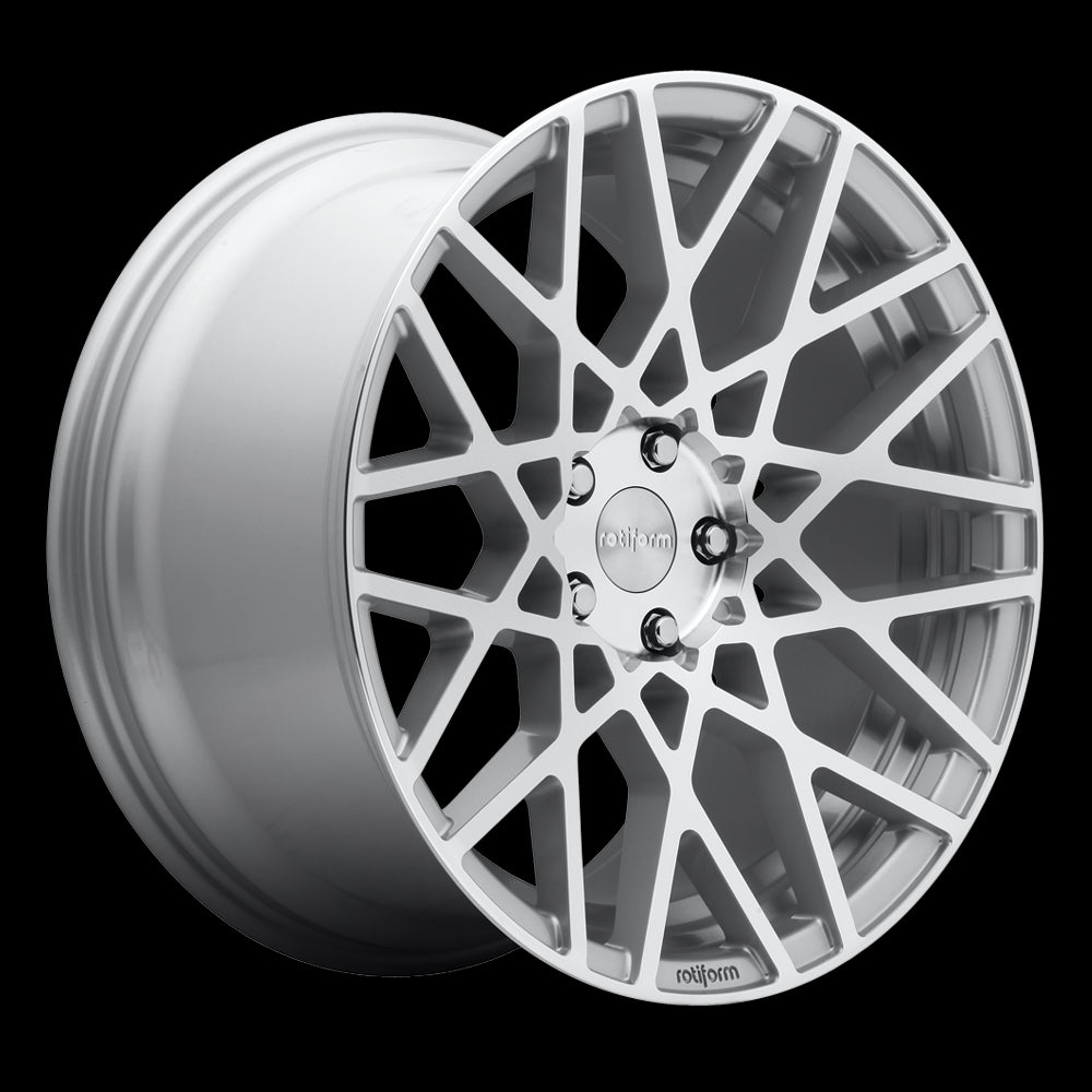 Rotiform R110 BLQ Wheel 18x8.5 5x120 35 Offset - Gloss Silver Machined
