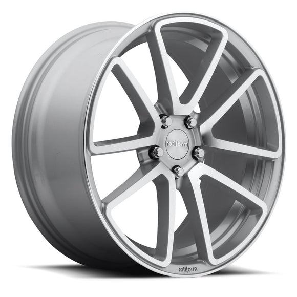Rotiform R120 SPF Wheel 18x8.5 5x120 35 Offset - Gloss Silver Machined