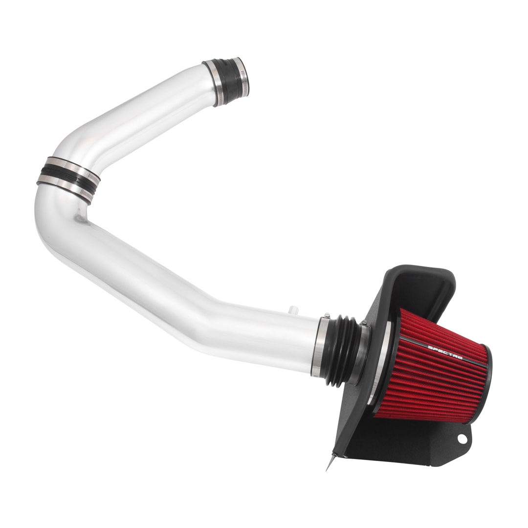 Spectre 11-15 Jeep Grand Cherokee V6-3.6L F/I Air Intake Kit - Polished w/Red Filter