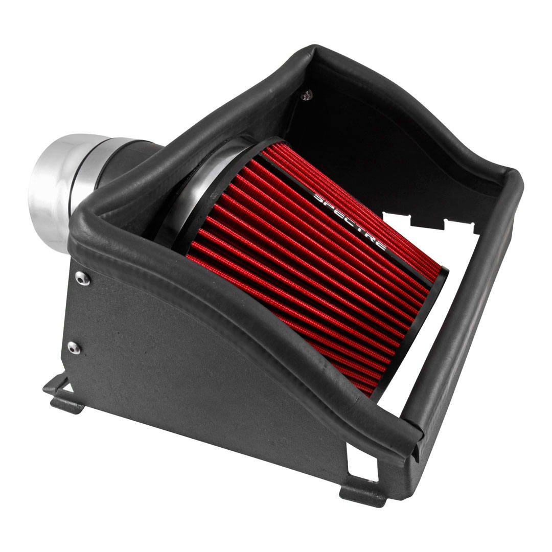 Spectre 15-18 Ford F150 2.7L/3.5L F/I Air Intake Kit - Polished w/Red Filter