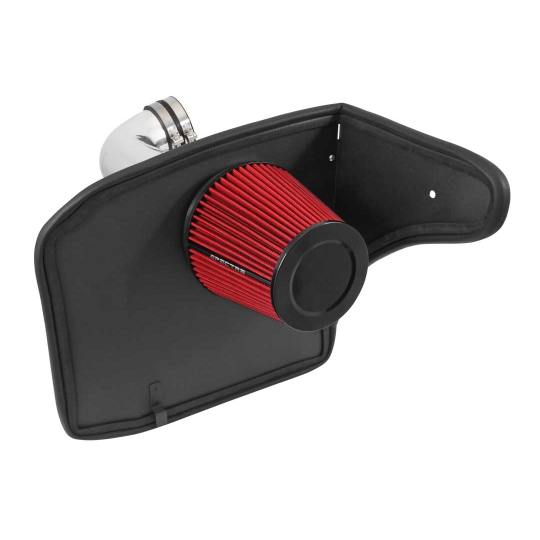 Spectre 10-12 Chevy Camaro V8-6.2L F/I Air Intake Kit - Clear Anodized w/Red Filter - 0