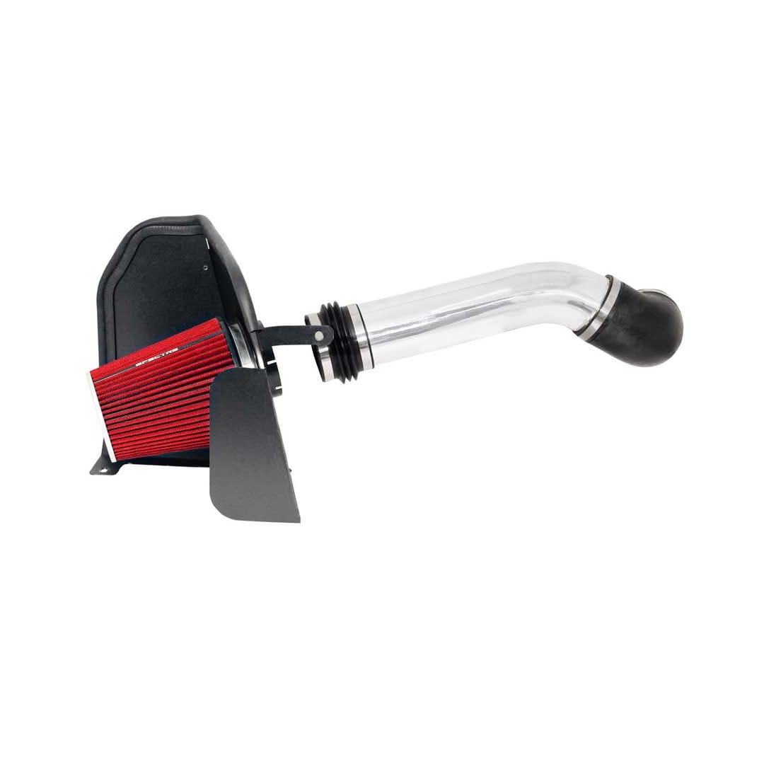 Spectre 07-08 GM Truck V8-4.8/5.3/6.0L F/I Air Intake Kit - Clear Anodized w/Red Filter