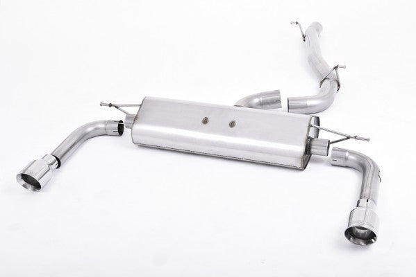 Milltek Non-Resonated Cat Back Exhaust With Dual Polished Tips  - Audi A3 8V 2.0 TFSI Quattro Tiptronic-1