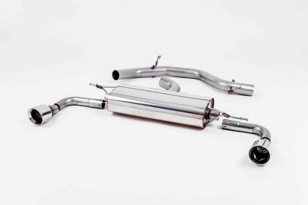 Milltek 2.75" Non Resonated Cat Back Exhaust - 100mm Polished GT100 Tips - MK6 GTI 2.0T
