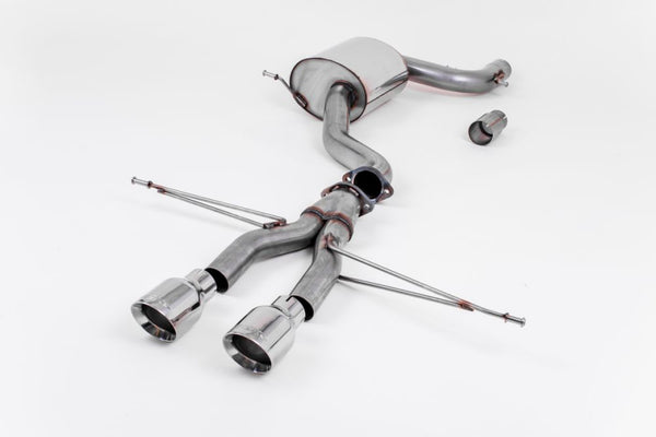 Milltek Golf R-style 3-inch Race Cat Back System with 100mm Polished Tips - MK6 GTI 2.0T