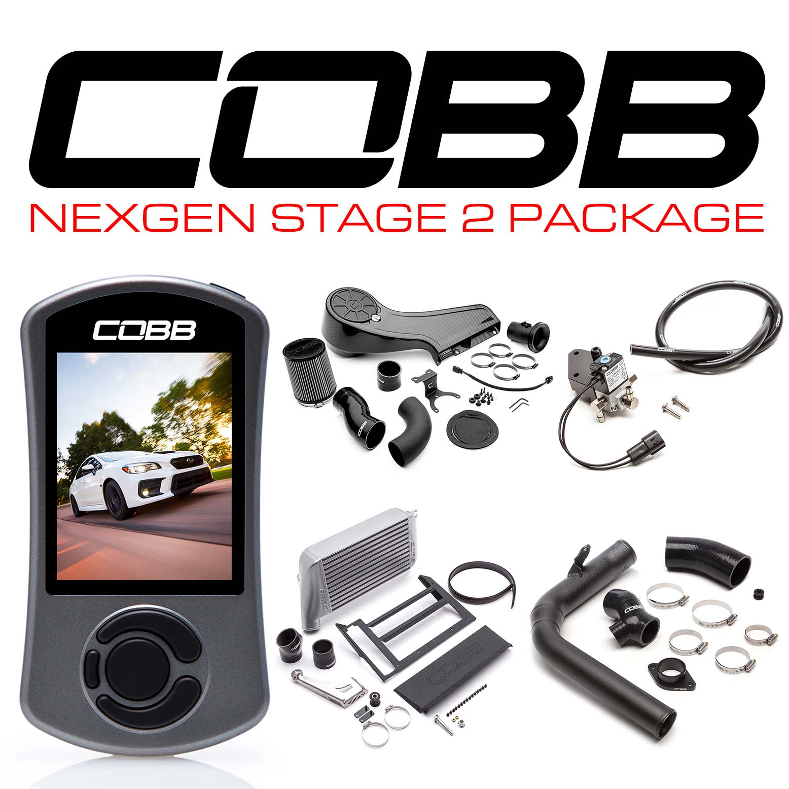 SUBARU NEXGEN STAGE 2 REDLINE CARBON FIBER POWER PACKAGE WRX 2015-2021 (SILVER)