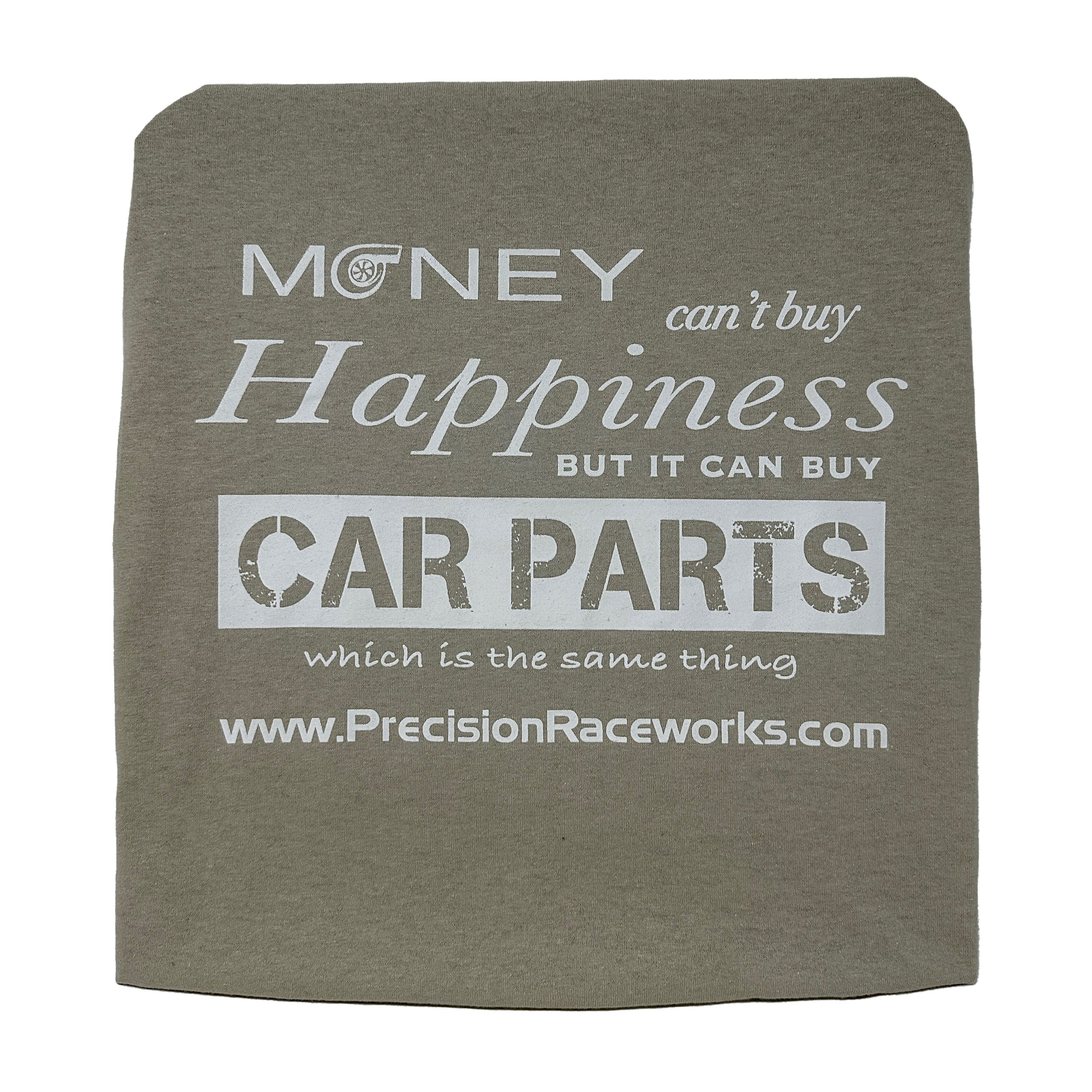 Buy tan Precision Raceworks T-Shirt - Money Can&#39;t Buy Happiness