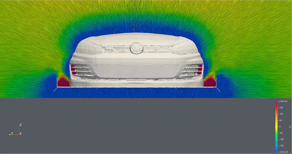 CJM Industries CFD Tested Track Chassis Mounted Splitter - MK7.5 GTI 2018-2021 V3