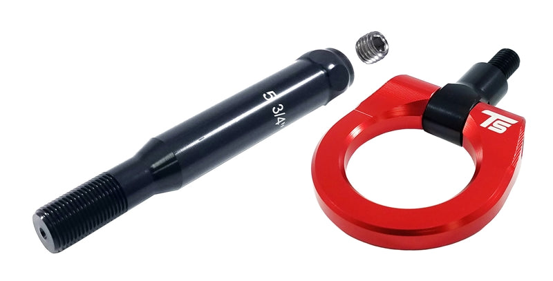 Torque Solution Billet Rear Tow Hook (Red): Subaru WRX / STI 2008-2014