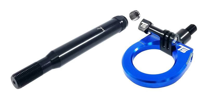 Torque Solution Billet Rear Tow Hook W/ Go Pro Mount (Blue): Subaru WRX / STI 2015+
