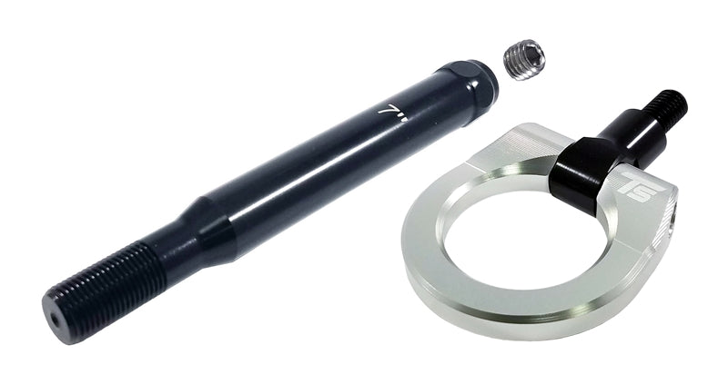 Torque Solution Billet Rear Tow Hook (Silver): Subaru WRX / STI 2015+