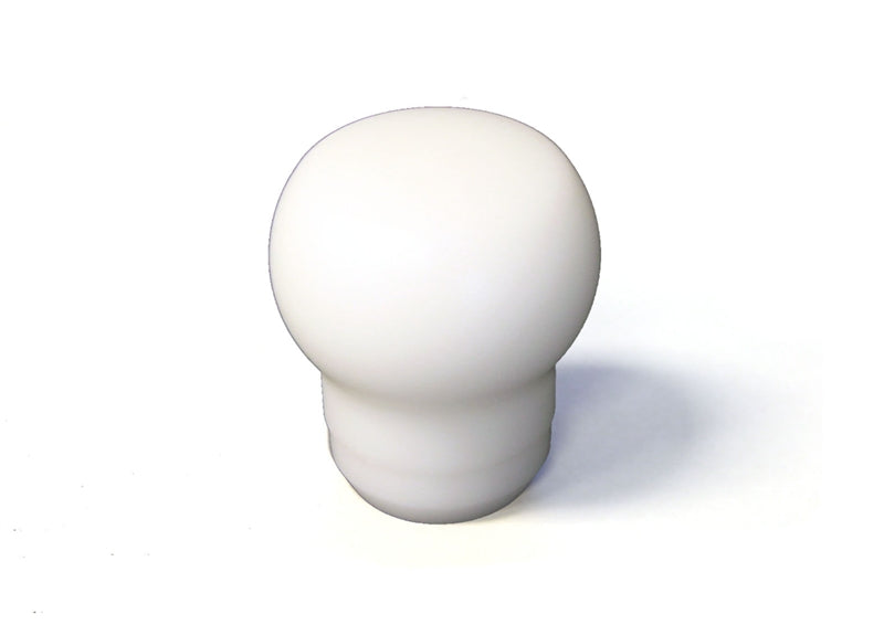 Fat Head Delrin Shift Knob (White): Universal 10x1.25
