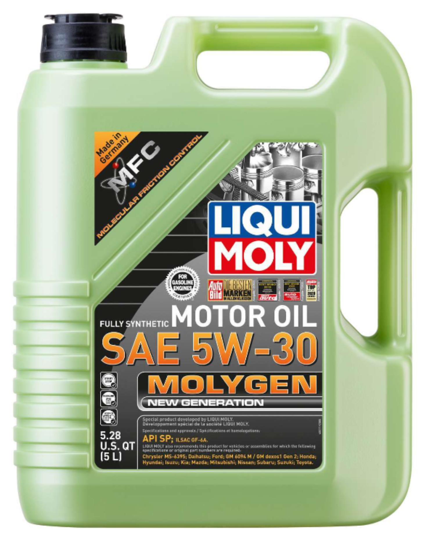 5W30 Molygen New Generation Engine Oil (5 Liters) - Liqui Moly LM20228