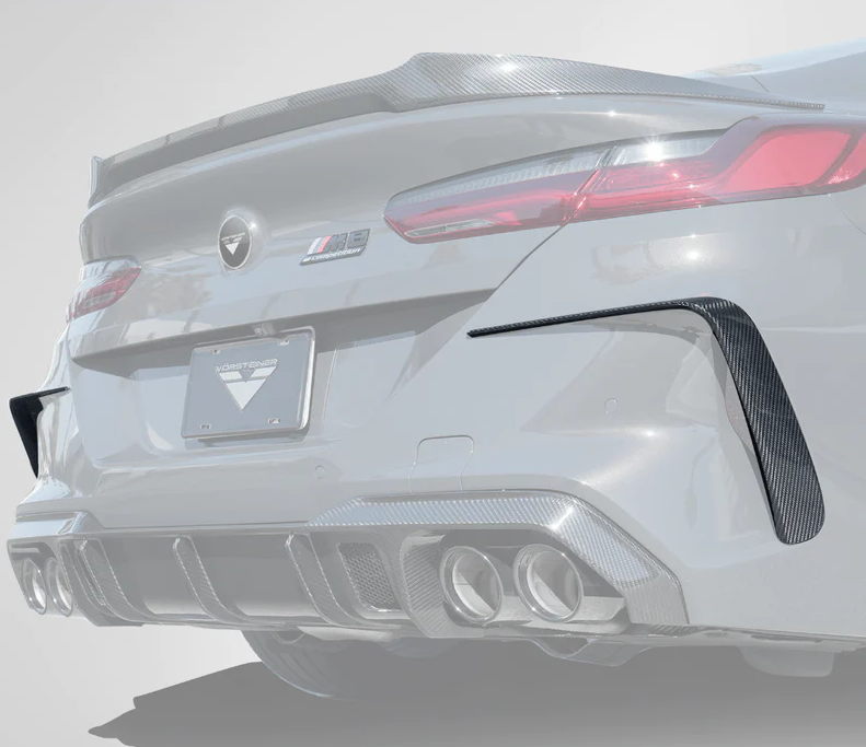 BMW F9X M8 VRS AERO 2 PC EYE BROWS ON REAR BUMPER