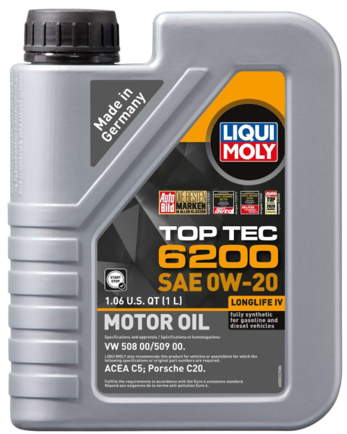 Liqui Moly 20236 TOP TEC 6200 0W20 Motor Oil, 1 Liter