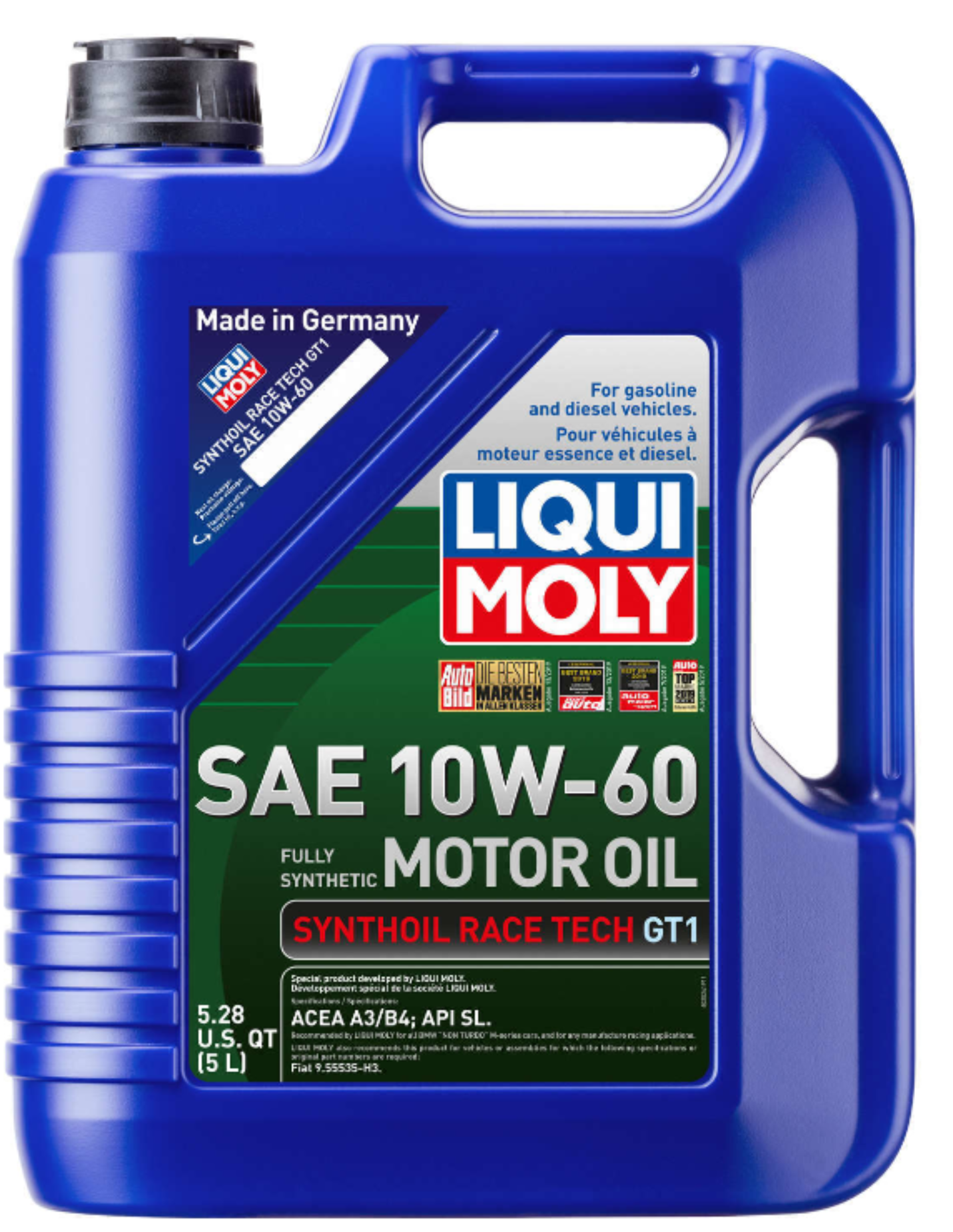 10W60 Synthoil Race Tech GT1 Engine Oil (5 Liter) - Liqui Moly LM2024