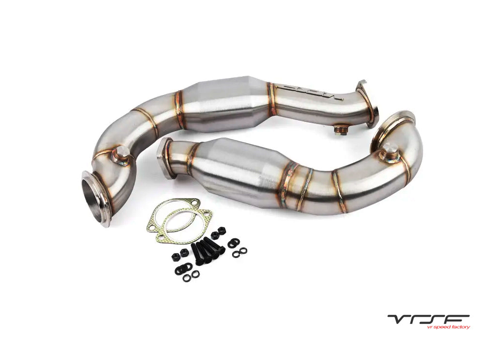 VRSF 3″ Cast Stainless Steel Catless Downpipes N54 V2 2007 – 2010 BMW 335i / 2008 – 2012 BMW 135i