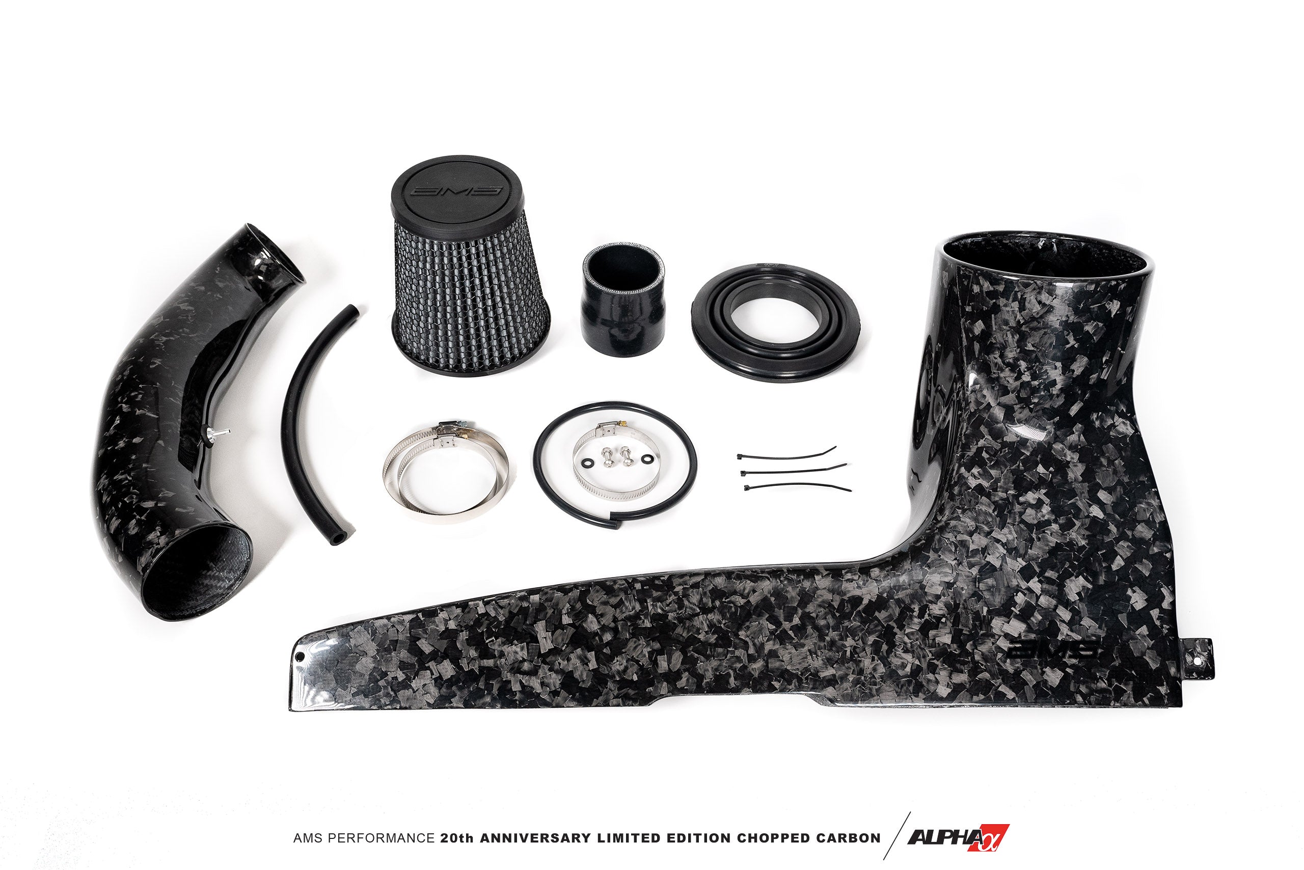 AMS Performance 2015+ VW Golf R MK7 Chopped Carbon Fiber Intake System – 20th Anniversary Limited Edition