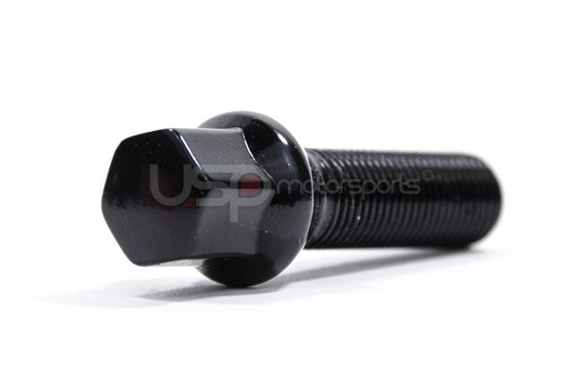 Conical Seat Wheel Bolt Black - 14x1.5x 37mm Length - 20 Pack - 0