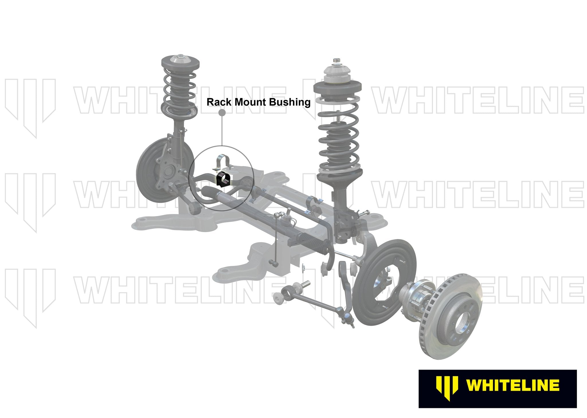 Whiteline Plus 10+ Chevrolet Camaro / 8/06-8/09 Pontiac G8 Front Steering Rack & Pinion Mount