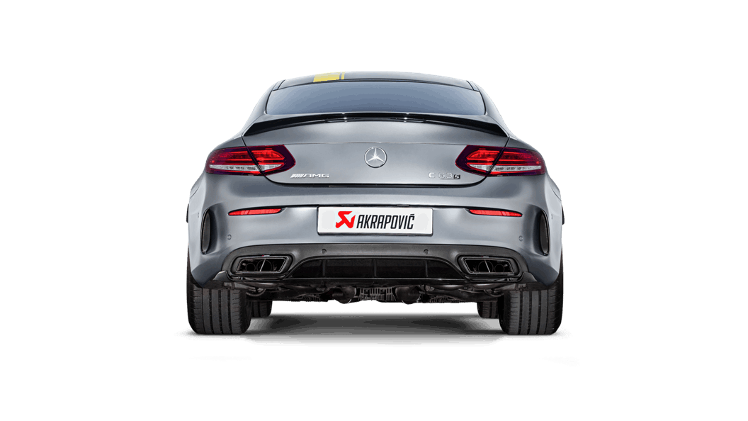 Akrapovic 16-17 AMG C63 Coupe Evolution Line Cat Back (Titanium) w/ Carbon Tips and Link Pipe