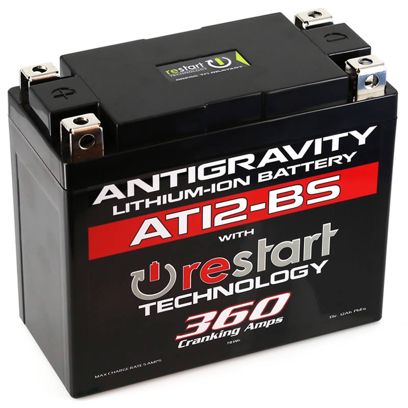 Antigravity YT12-BS Lithium Battery w/Re-Start - 0