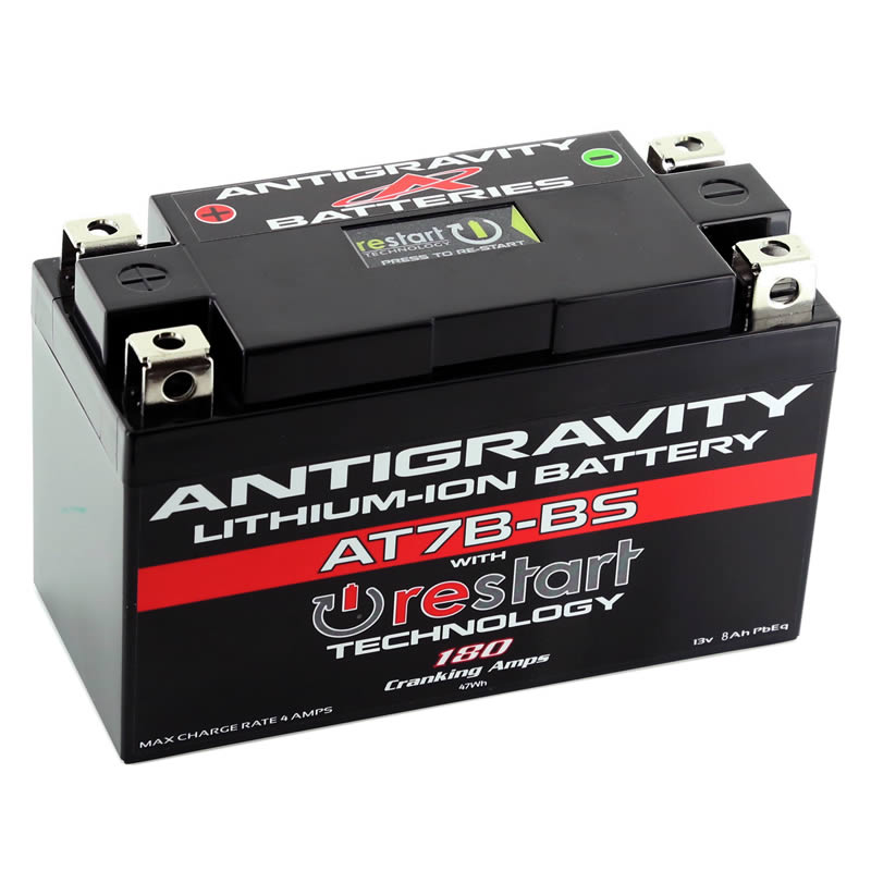 Antigravity YT7B-BS Lithium Battery w/Re-Start - 0