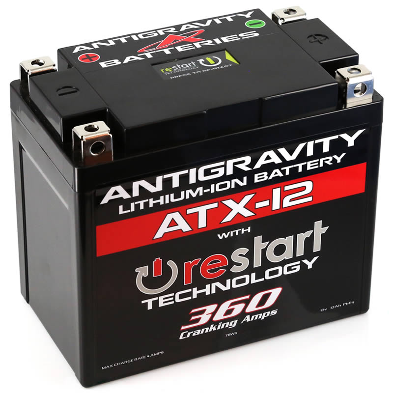 Antigravity YTX12 Lithium Battery w/Re-Start - 0