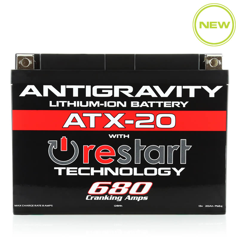 Antigravity YTX20 Lithium Battery w/Re-Start