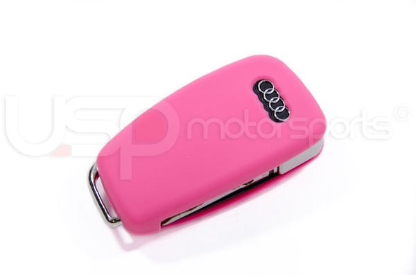 Silicone Key Fob Jelly (Audi Models)- Pink