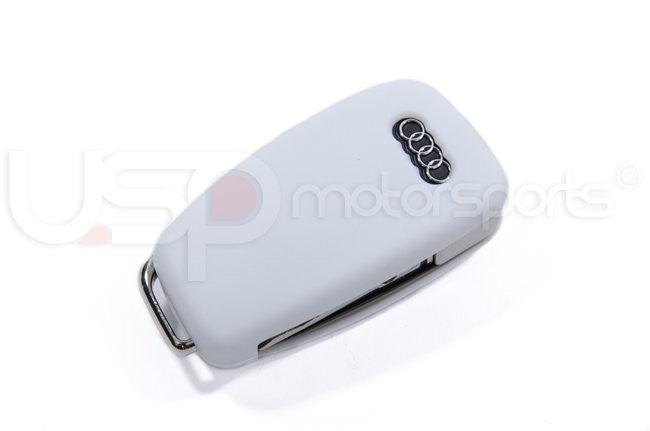Silicone Key Fob Jelly (Audi Models)- White