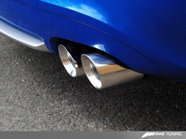 AWE Tuning S5 4.2L Track Edition Exhaust System - Polished Silver Tips