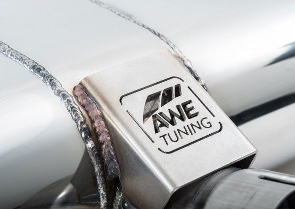 AWE Tuning Audi A3 Touring Edition Exhaust - Dual Outlet, Diamond Black 90 mm Tips