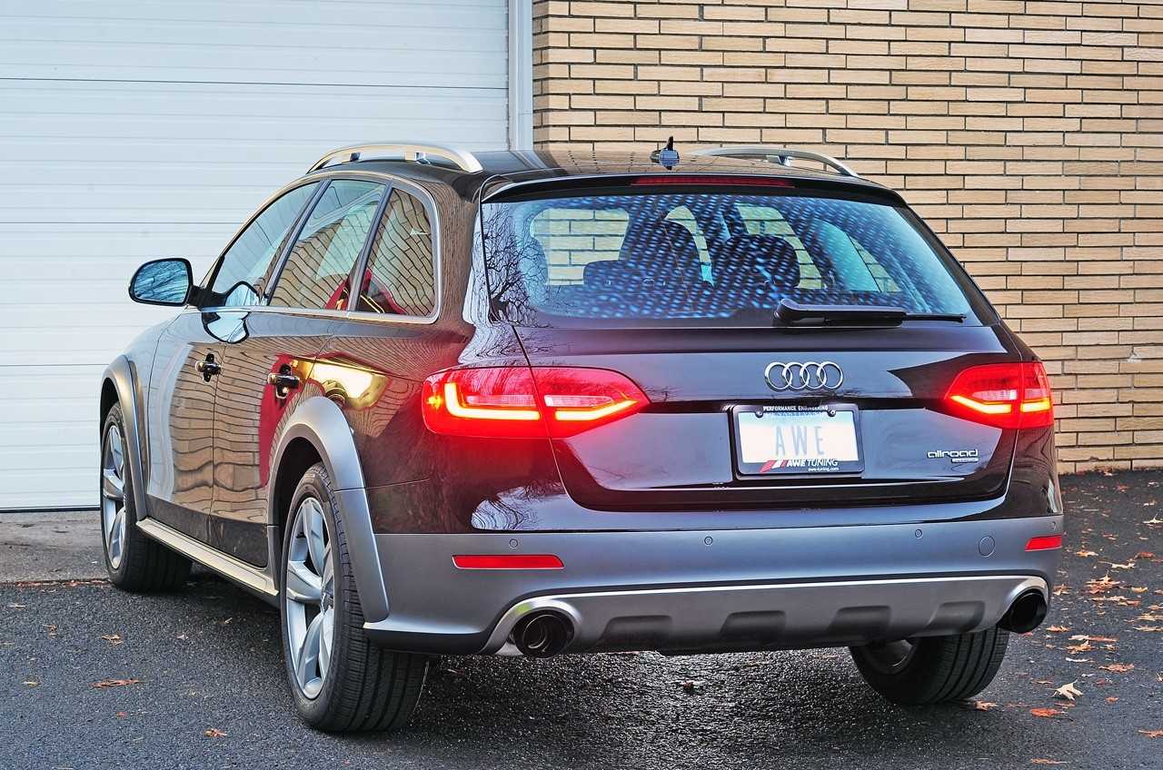 AWE Touring Edition Exhaust for B8.5 Allroad - Dual Outlet, Diamond Black Tips