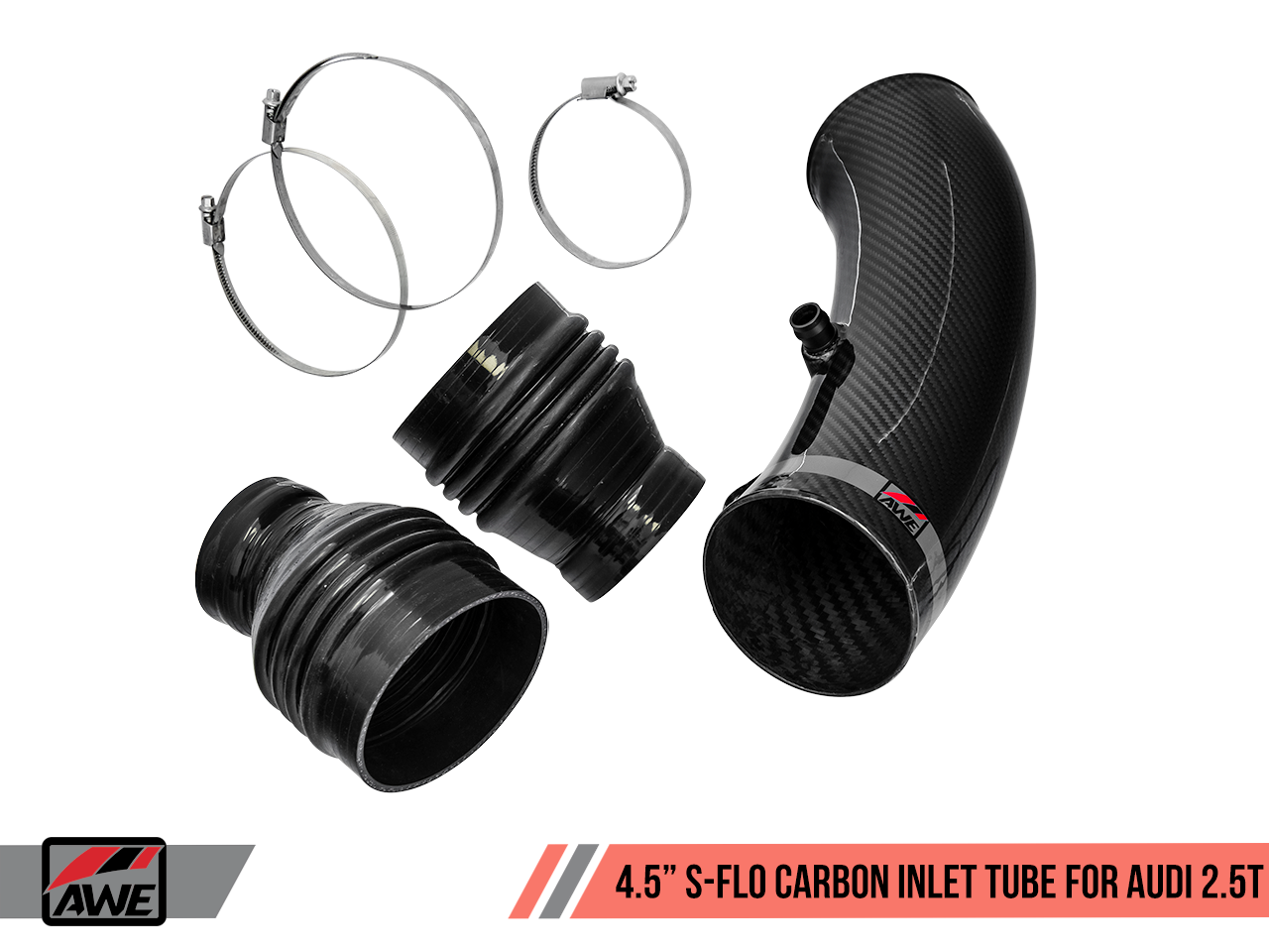 AWE 4.5" S-FLO Closed Carbon Intake System for Audi RS 3 / TT RS - 0