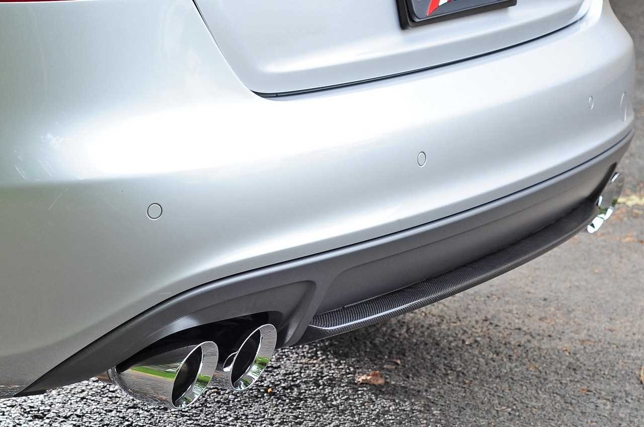 AWE Touring Edition Exhaust System for B8 A4 3.2L - Quad 90mm Slash Cut Polished Silver Tips