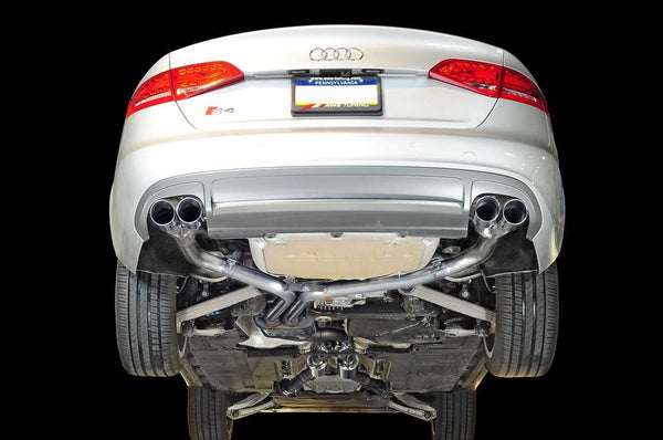 AWE Tuning Audi S4 3.0T Track Edition Exhaust - Chrome Silver Tips (90mm)