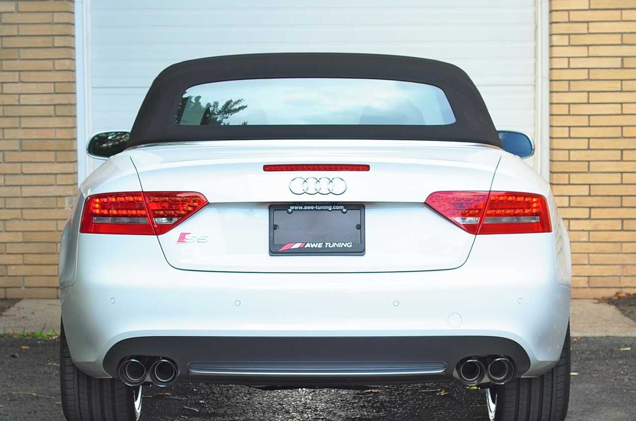 AWE Touring Edition Exhaust System for B8/8.5 S5 Cabrio (Exhaust + Non-Resonated Downpipes) - Diamond Black Tips