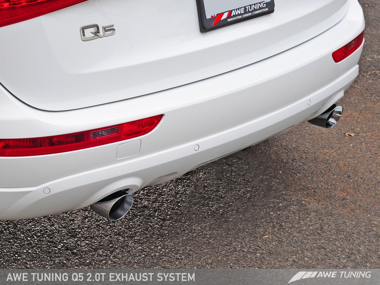 AWE Touring Edition Exhaust for 8R Q5 2.0T - Polished Silver Tips