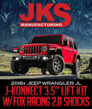 JKS MANUFACTURING J-KONNECT 3.5IN LIFT KIT W/ FOX 2.0 PERFORMANCE SHOCKS: 2018+ JEEP WRANGLER JL-2